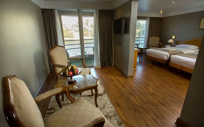 Cabin aboard the A Sara Nile Cruise Nile cruise